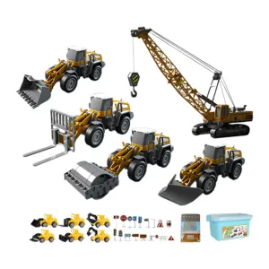 Inertia Powered Agriculture Site Vehicles Toy Set