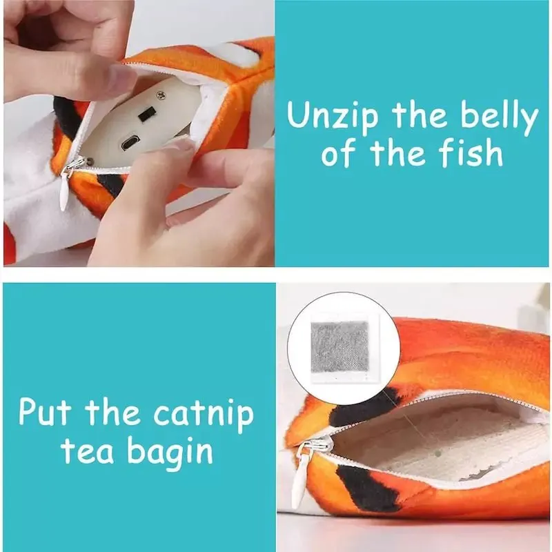 Interactive Fish Catnip Toy