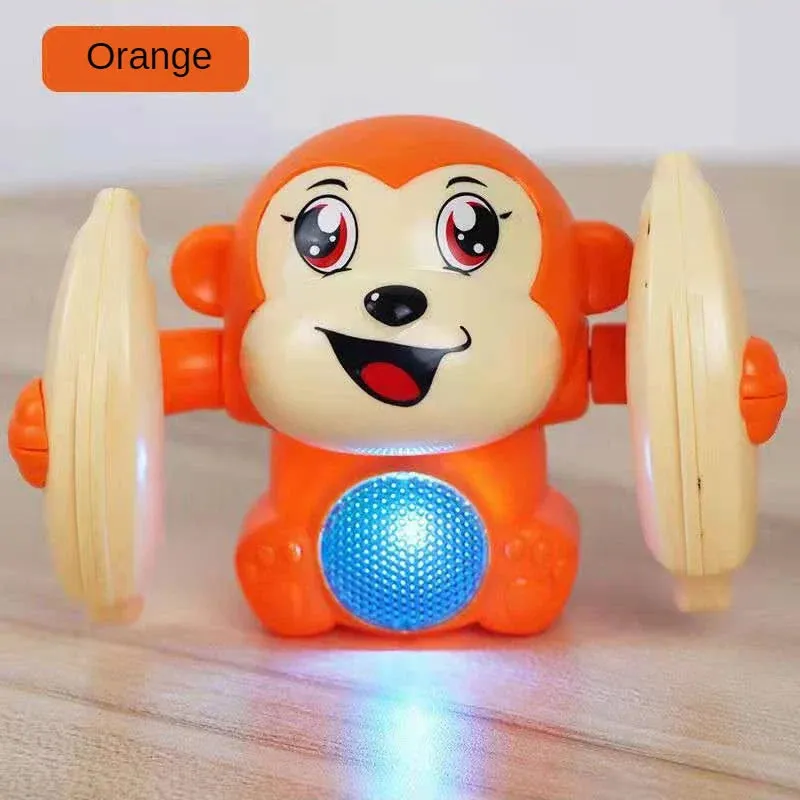 Interactive Monkey Rolling Light-Up Musical Toy