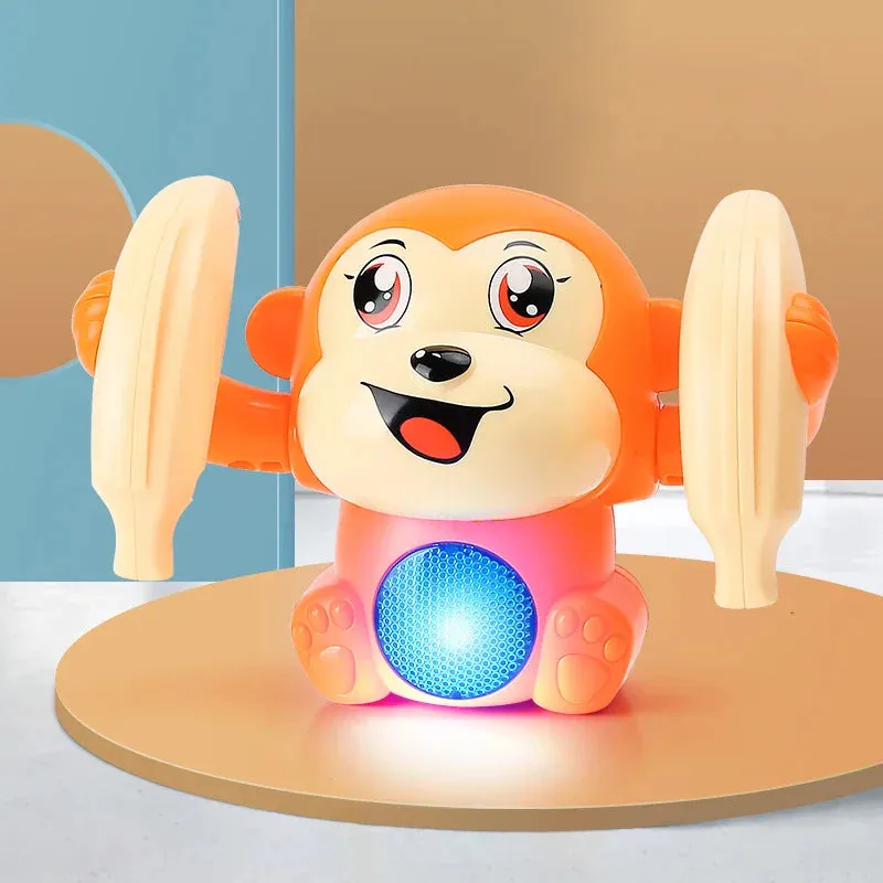 Interactive Monkey Rolling Light-Up Musical Toy