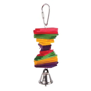 Kazoo Bird Toy Rectangle Chips and Bell Small