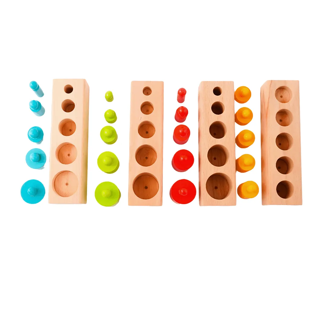 Knobbed Cylinder Blocks Montessori