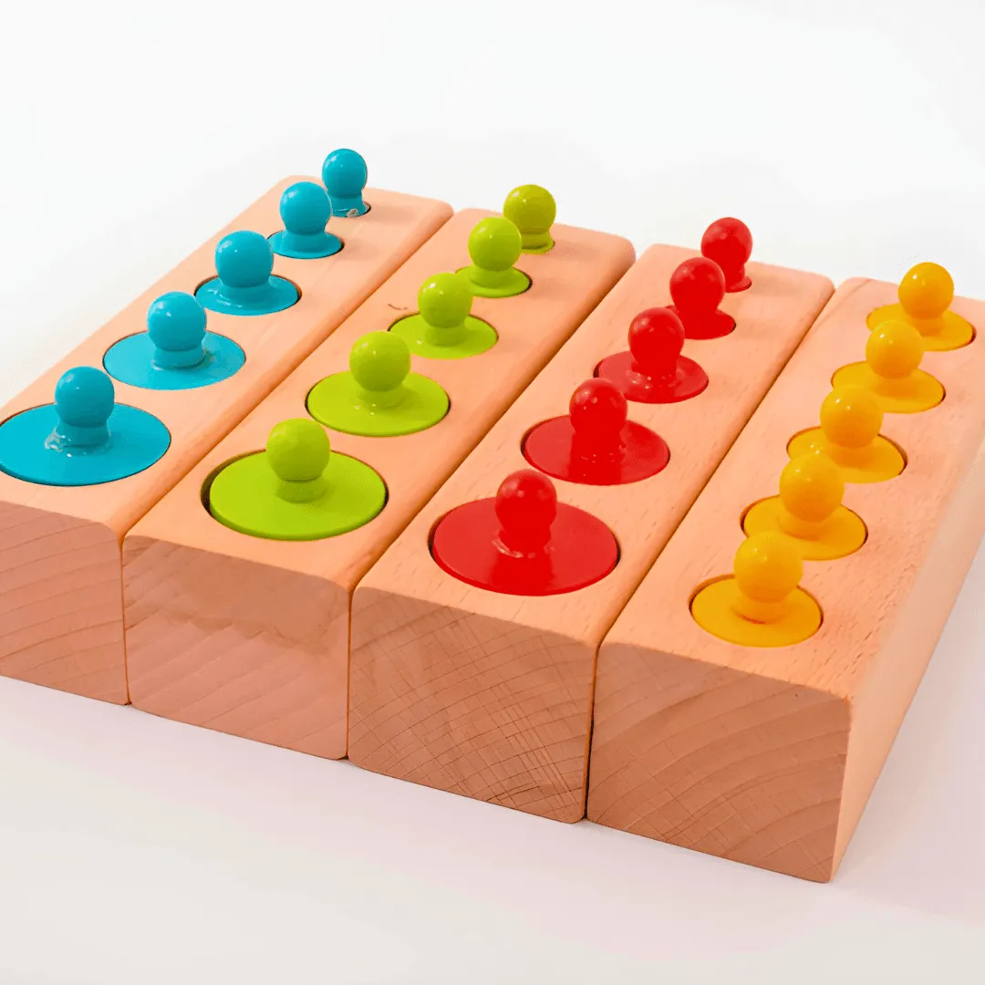 Knobbed Cylinder Blocks Montessori