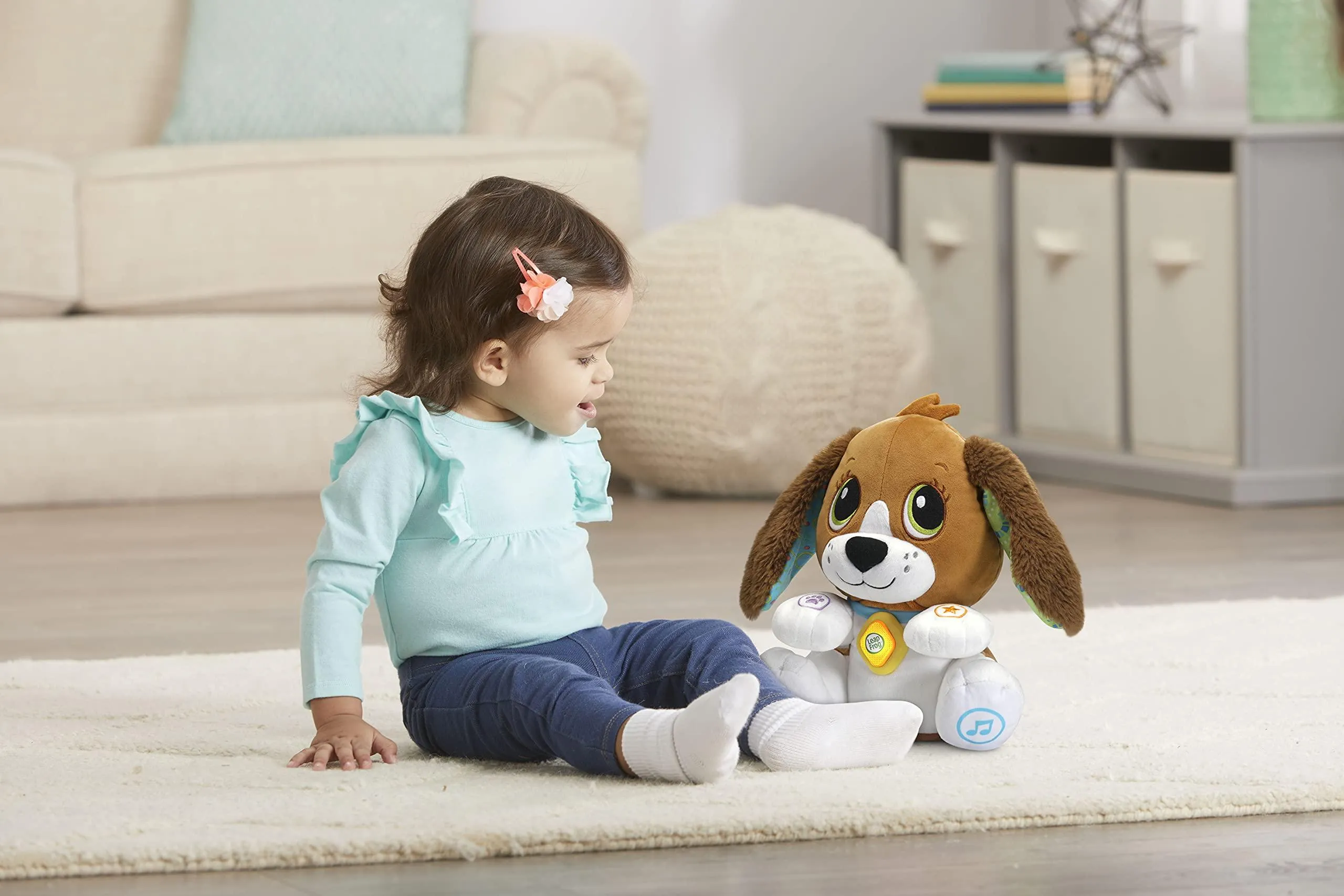 LeapFrog Speak and Learn Puppy, Cute Soft Toy for Babies & Toddlers, Baby Musical Toy with Sounds and Phrases, Sensory Toys for Babies, Educational Toys for Baby Boys and Girls aged 1, 2, 3 Years 