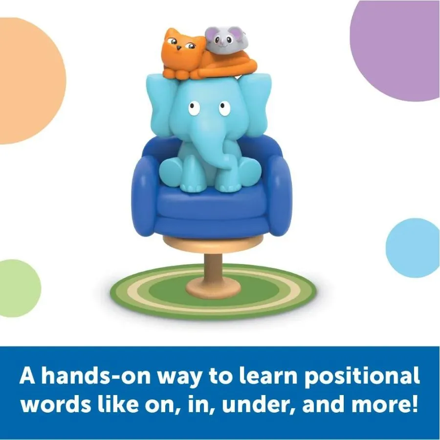 Learning Resources - Elephant In The Room Positional Word Activity Set