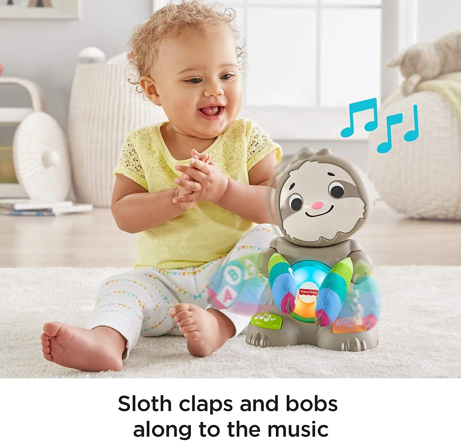 Linkimals Smooth Moves Sloth - Interactive Educational Toy with Music, Lights, and Motion