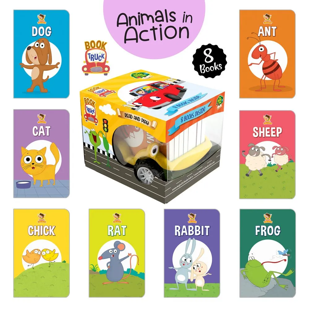 Majestic Book Club Animals in Action: Book Truck (Set of 8)