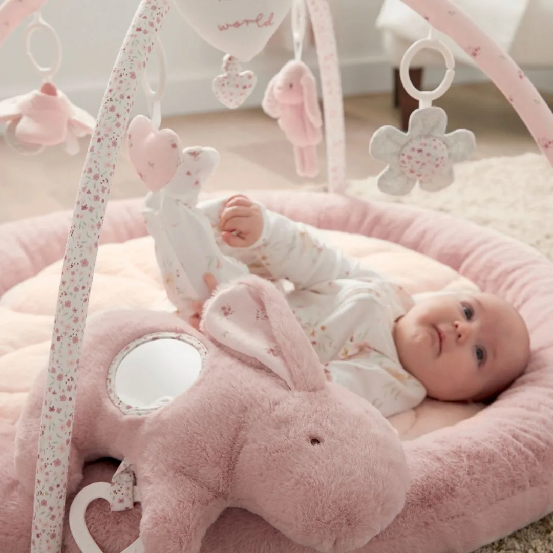 Mamas and Papas Welcome to the World Bunny Playmat - Pink