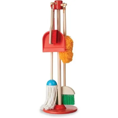 Melissa & Doug Let's Play House! Dust, Sweep & Mop 6pc Set