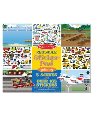 Melissa and Doug Reusable Sticker Pad Vehicles