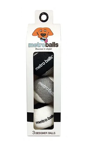 Metro Paws Metro Balls® - Black 3ct