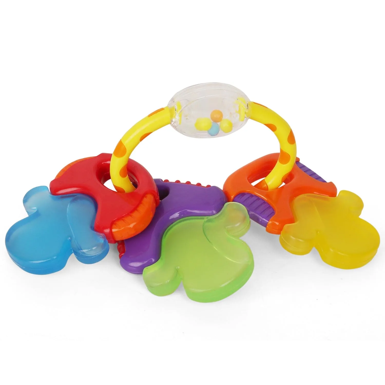 Mixed Multicolour Set of 4 Musical Rattle Toys With Light