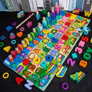 Montessori Wooden Educational Toy Set for Preschool Kids