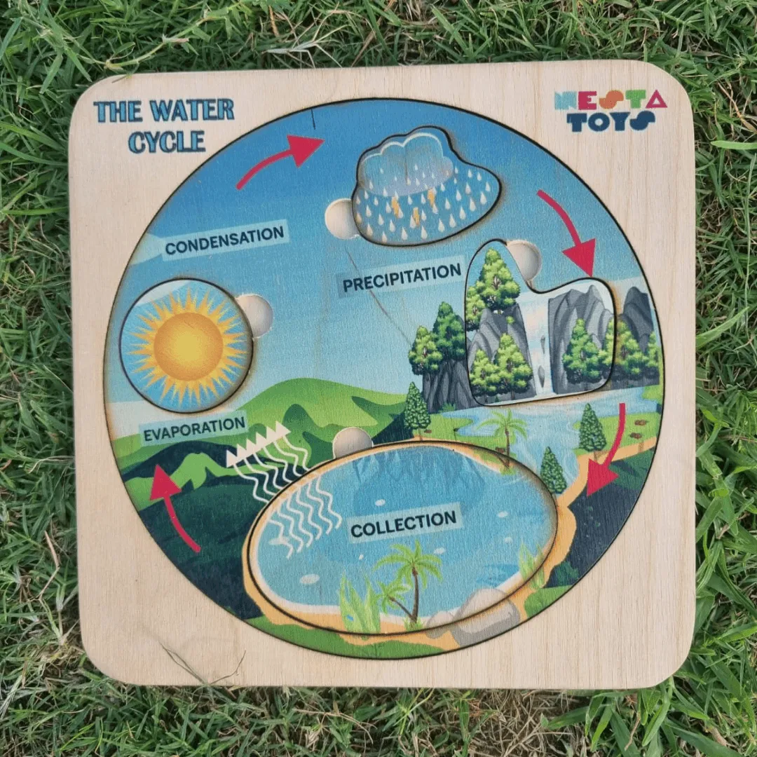 Montessori Wooden Water Cycle Puzzle | Educational STEM Learning Toy