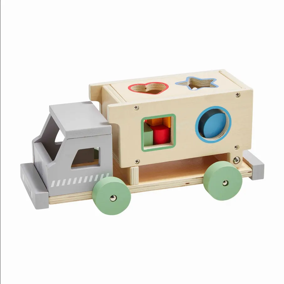 Mudpie Wooden Shape Sorter Truck Set