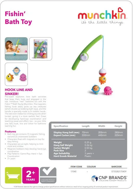 Munchkin  Fishin’ Bath Toy