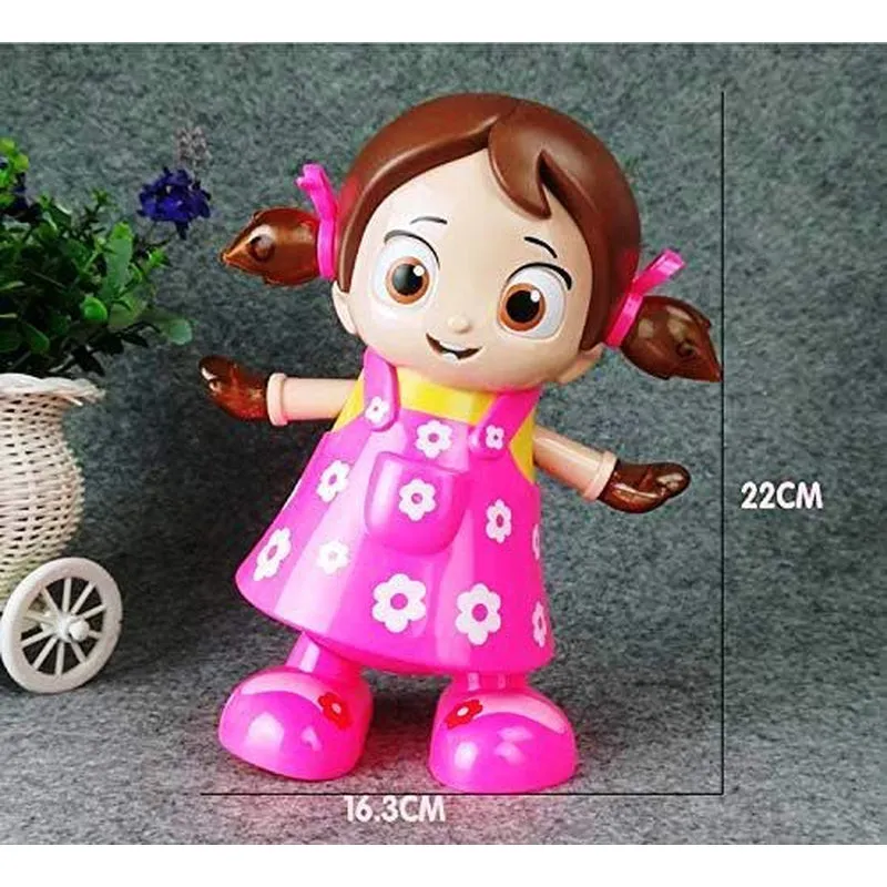 Musical Singing Doll with Bump and Go, Walking, Flashing Lights, Singing & Dancing Doll Toy