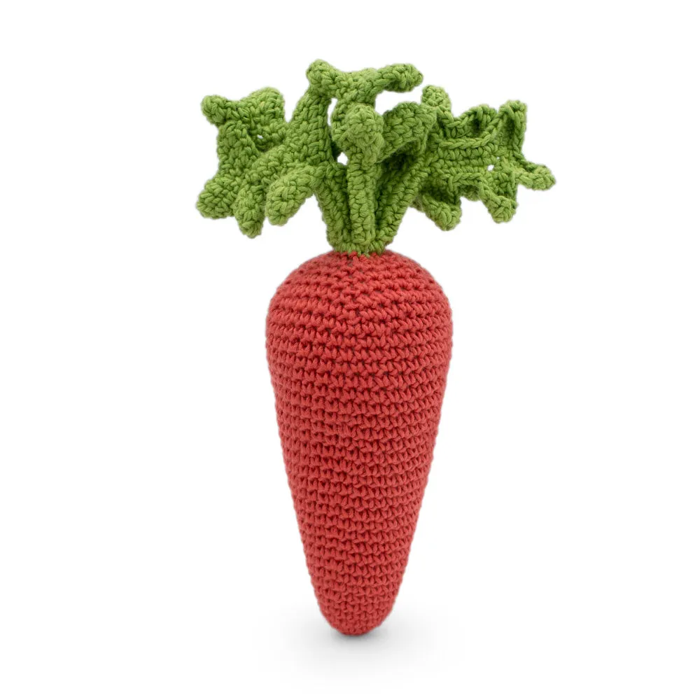 MyuM Carrot Crochet Rattle Toy