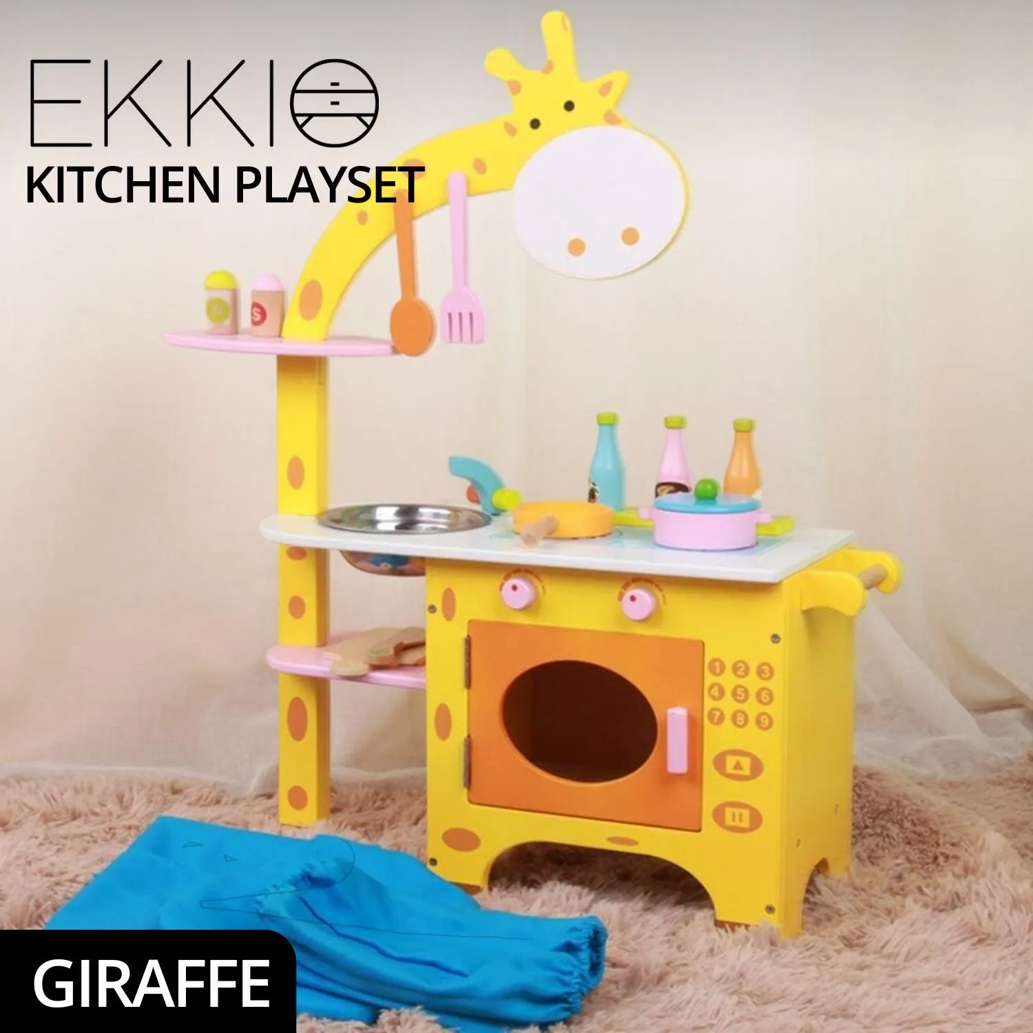 Non-toxic MDF Wooden Kids Kitchen Playset - EKKIO