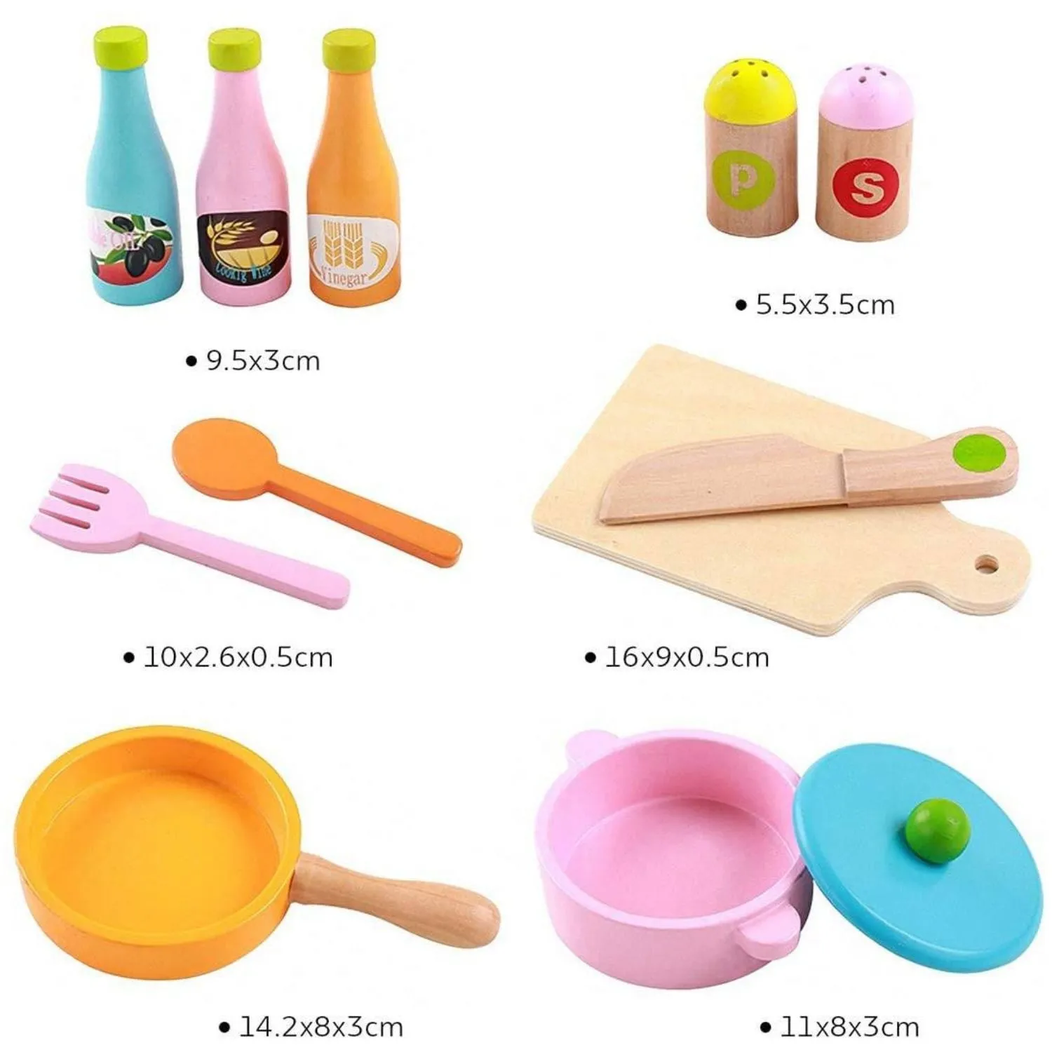 Non-toxic MDF Wooden Kids Kitchen Playset - EKKIO