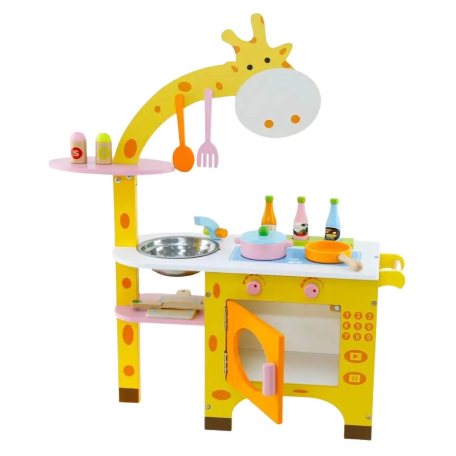 Non-toxic MDF Wooden Kids Kitchen Playset - EKKIO