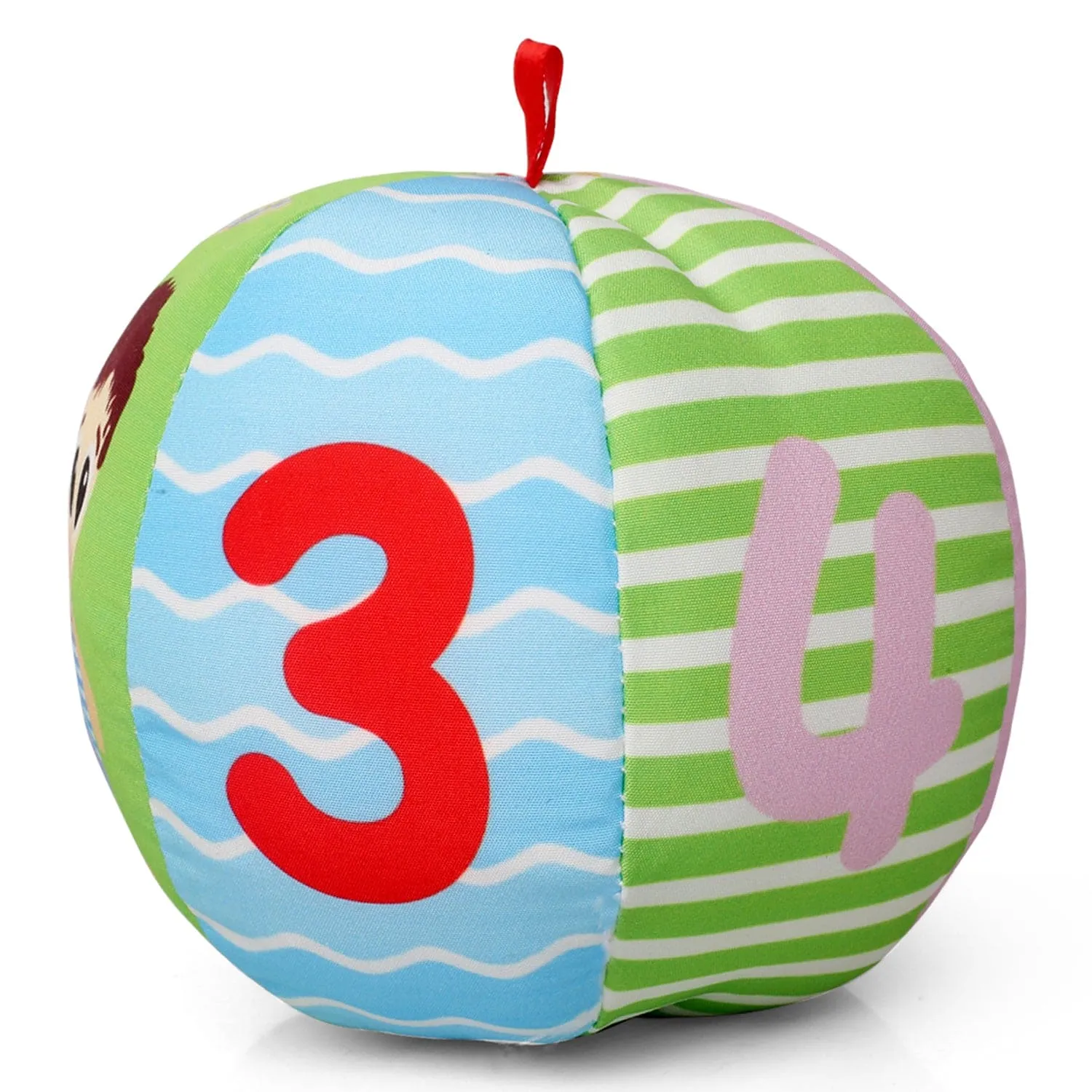 Numbers Pink Rattle Ball