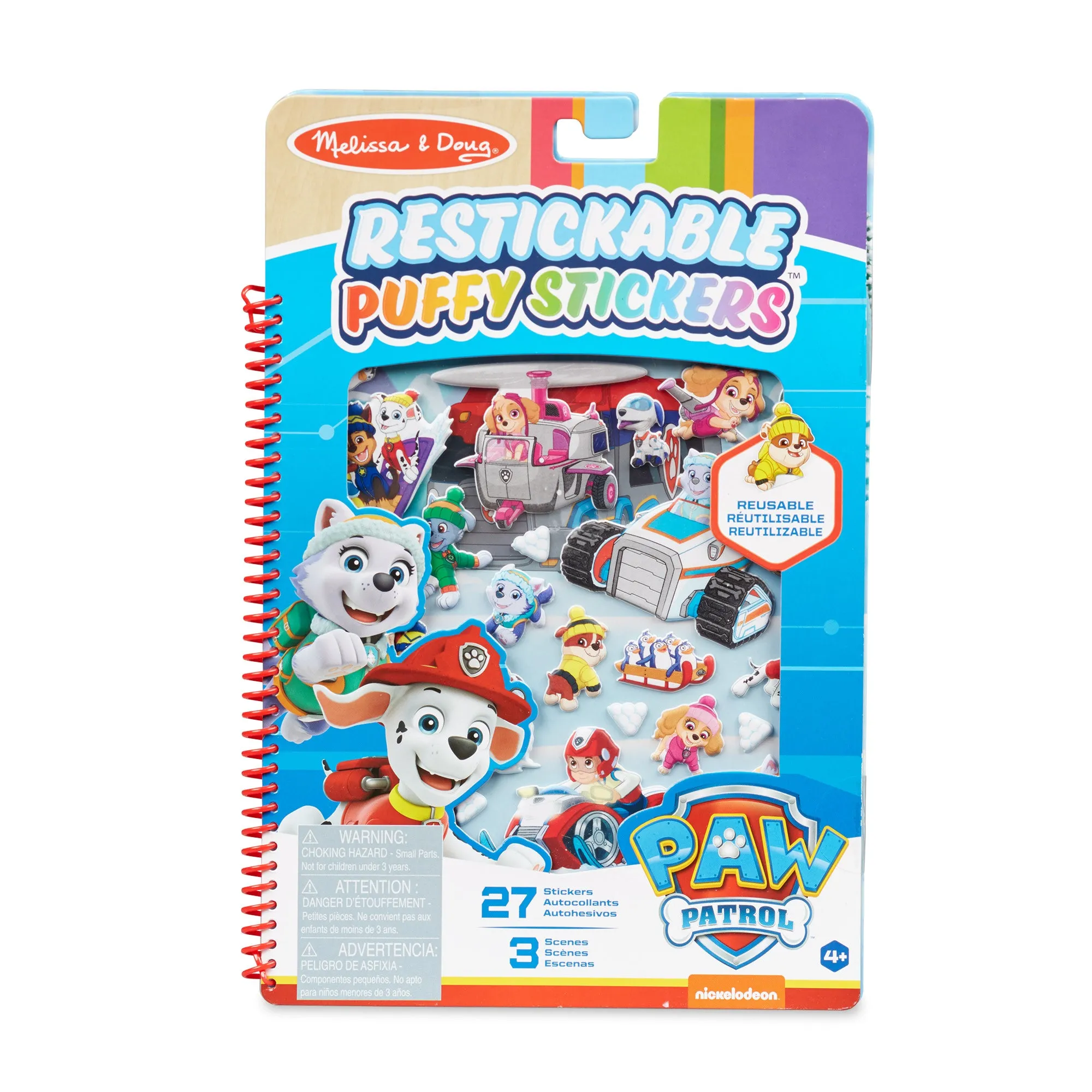 PAW Patrol Restickable Puffy Stickers -  Jake's Mountain