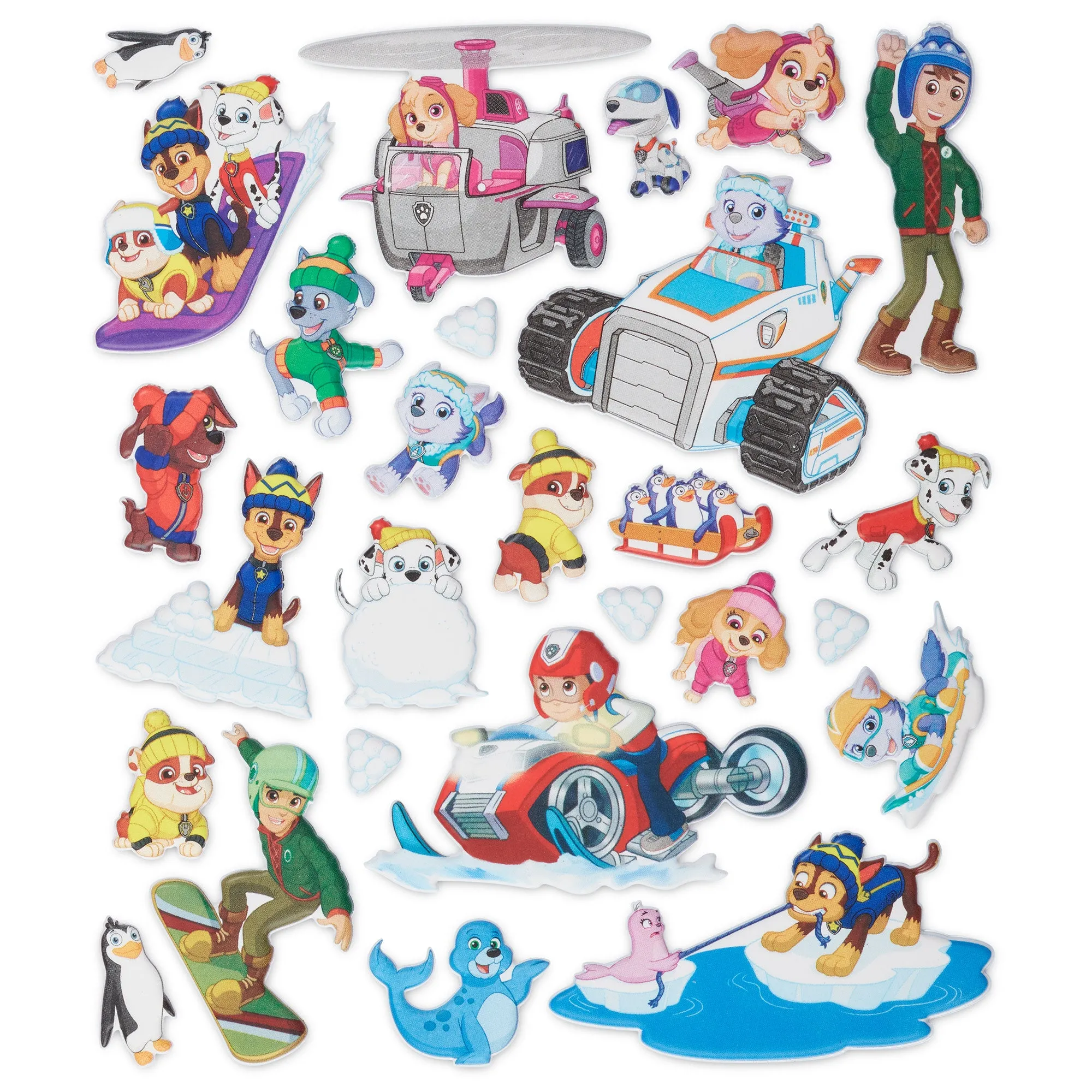 PAW Patrol Restickable Puffy Stickers -  Jake's Mountain