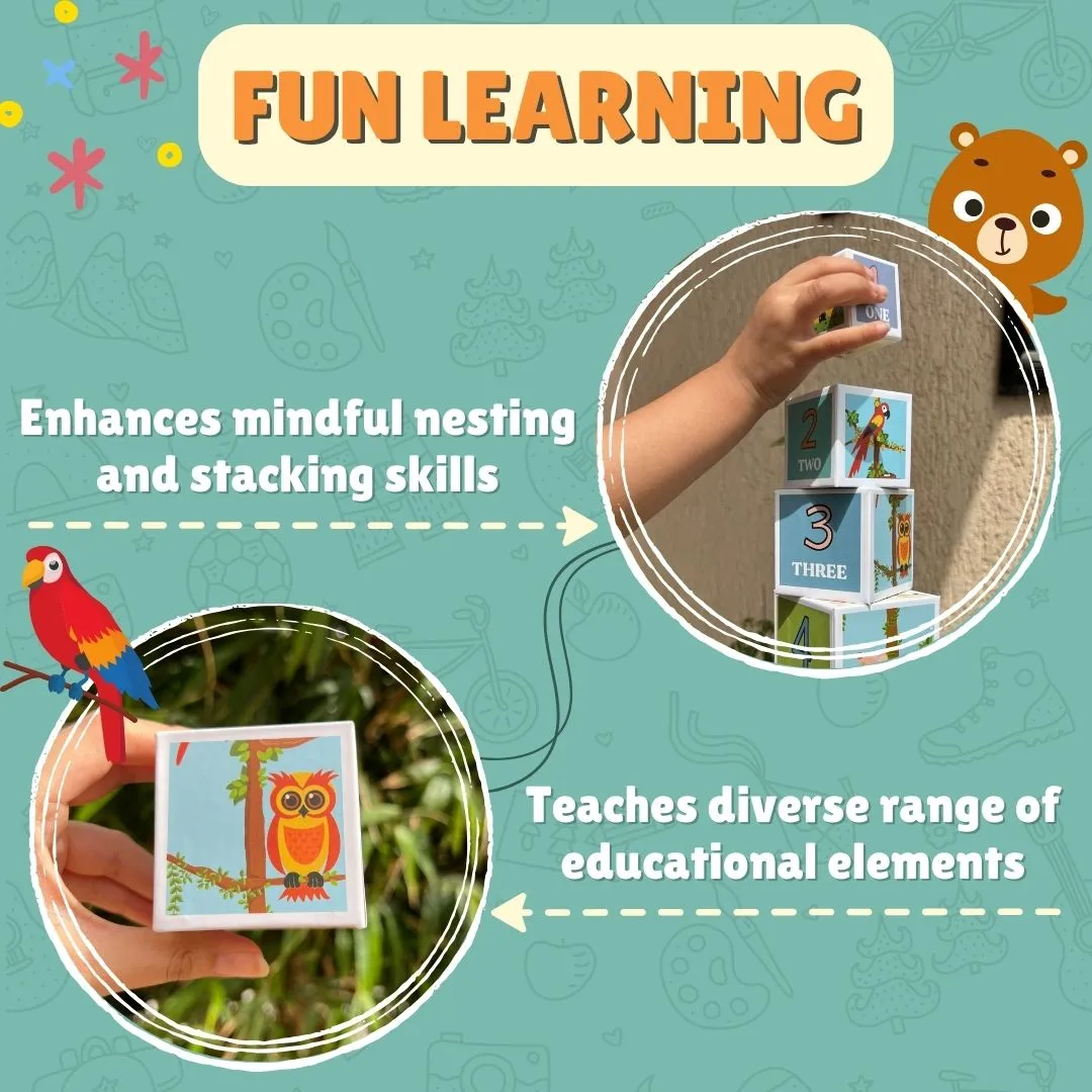 PepPlay Stacking and Nesting Cubes (Educational  Brain Activity Toy)