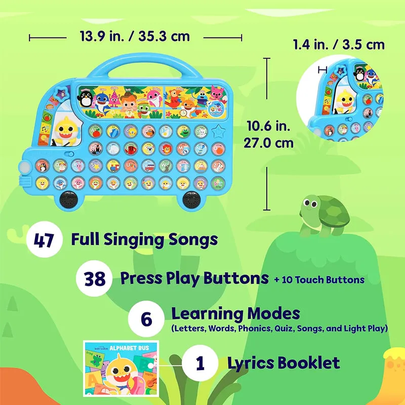 Pinkfong Baby Shark Alphabet Bus with Lyrics Booklet