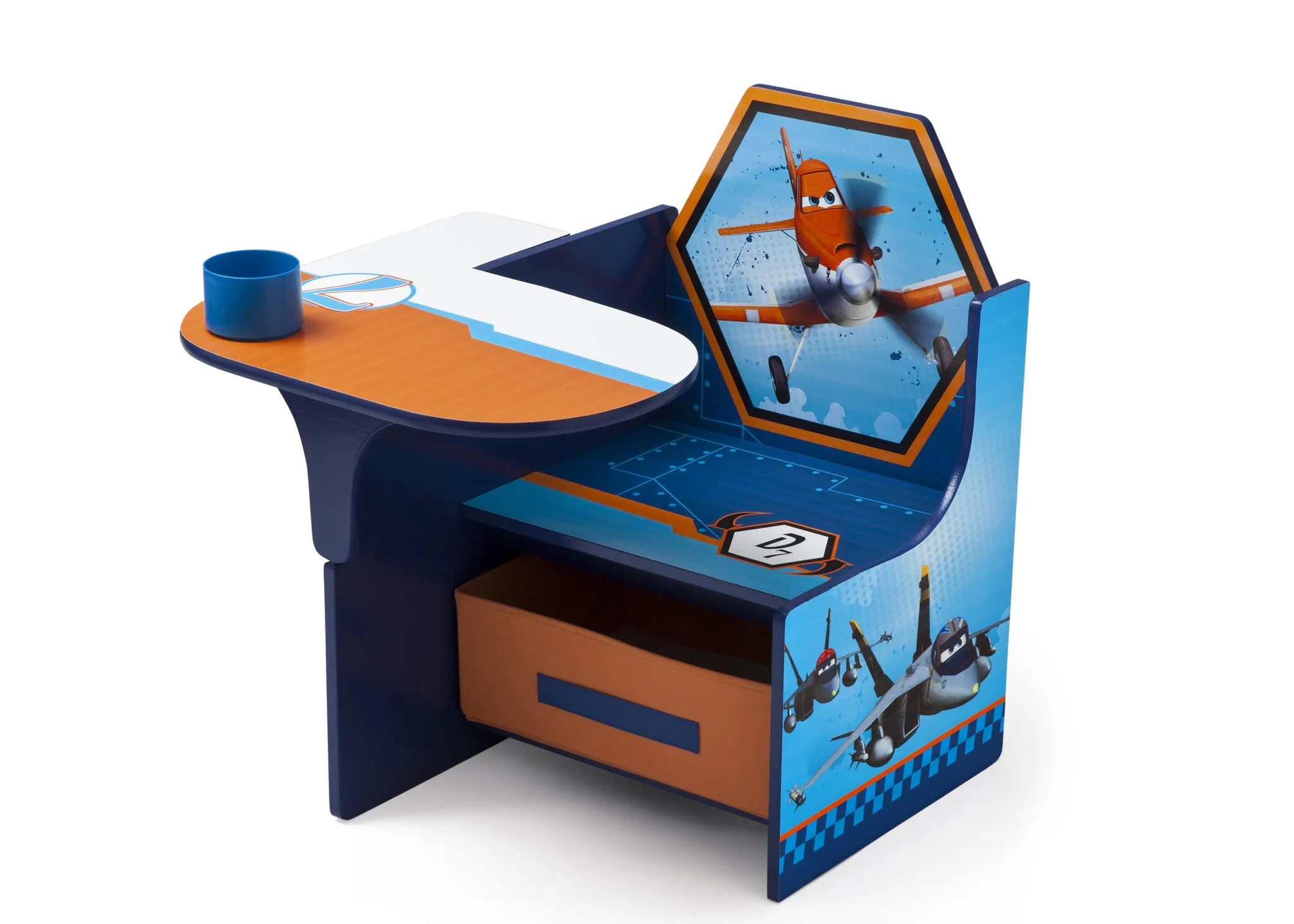 Planes Chair Desk with Storage Bin