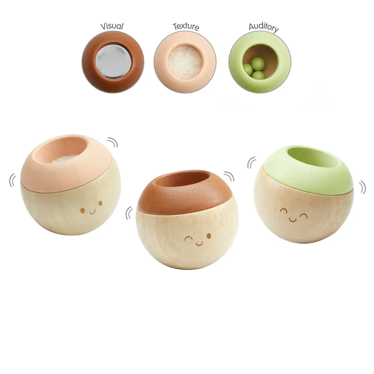 PlanToys Sensory Tumblers - Modern Rustic