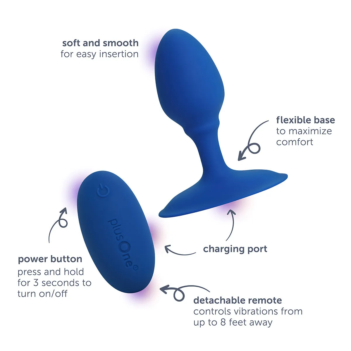 plusOne® luxe vibrating plug