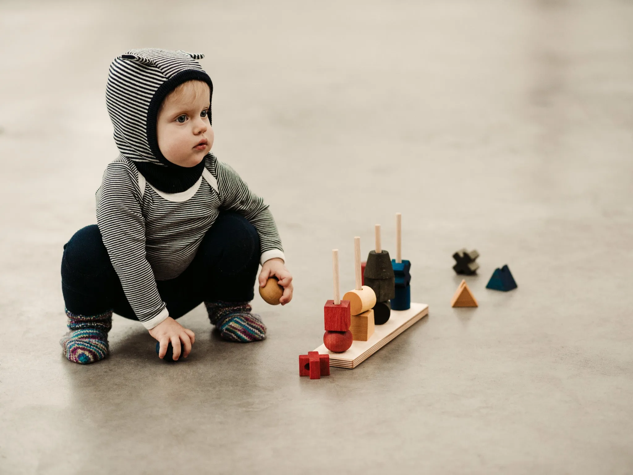 Rainbow Stacking Montessori Toy