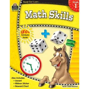 Ready Set Learn Workbook: Math Skills - First Grade