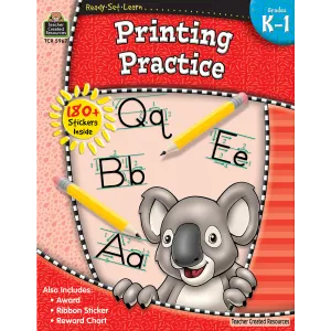 Ready Set Learn Workbook: Printing Practice - Grades K-1