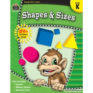 Ready Set Learn Workbook: Shapes & Sizes - Kindergarten