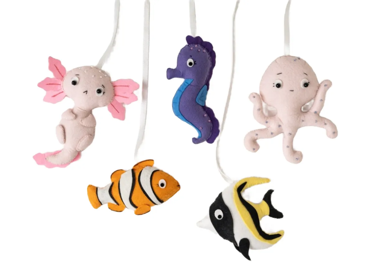 Rocking Potato Felt Ocean Theme Toy Hangings