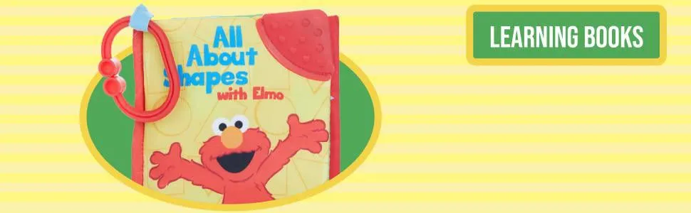 Sesame Street On The Go All About Shapes with Elmo Soft Teether Book