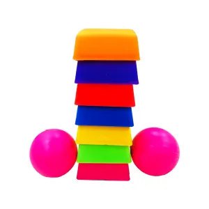 ShopMeFast Lagori Pitthu Games Set Toy for Kids, Lingrocha, Sitoliya, Satodiyu Traditional Indian Game (Multicolor)