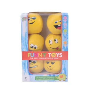 Smile Face Balls | 6 Pieces