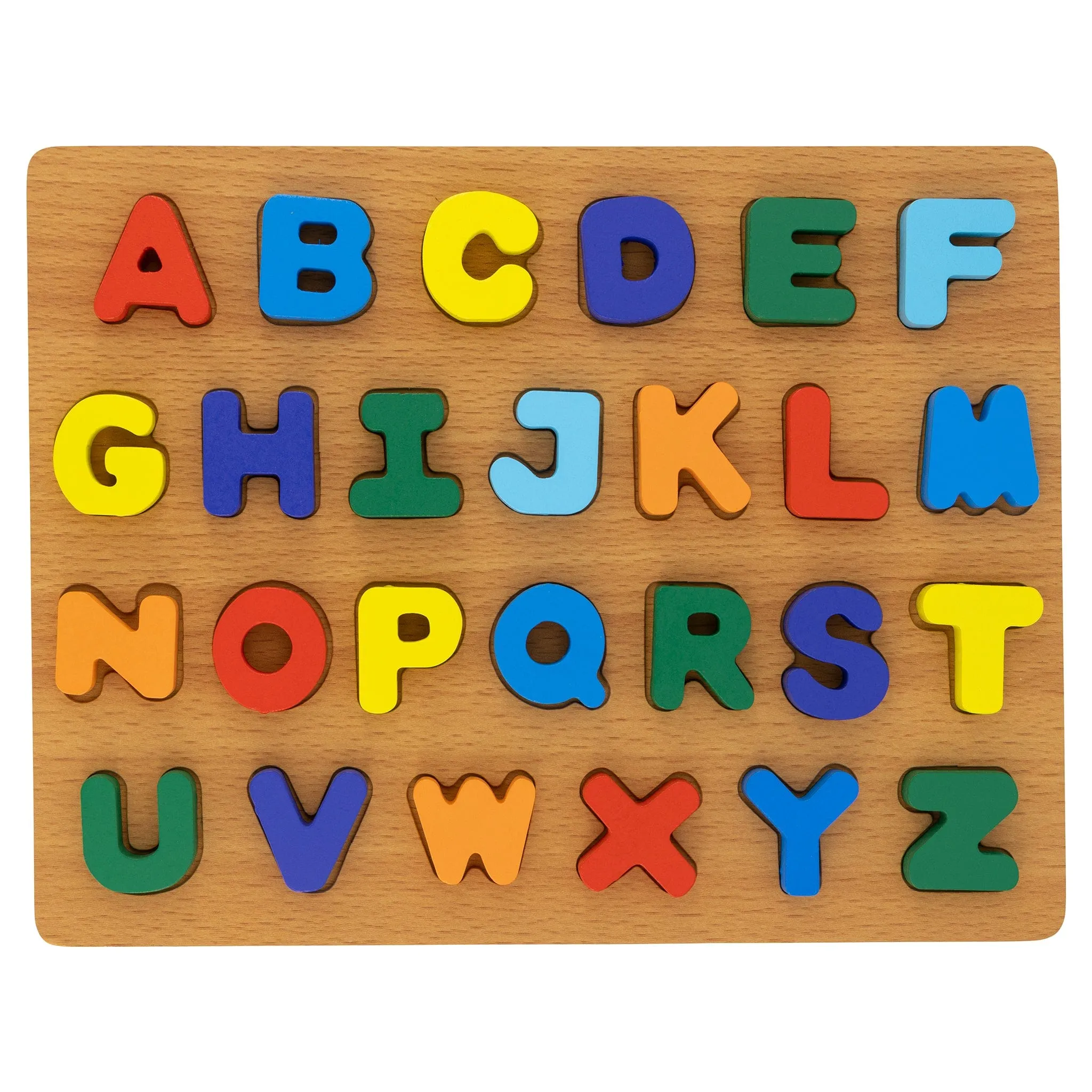 Wooden Chunky Letter Alphabet Set - 30 x 22.5 x 2cm