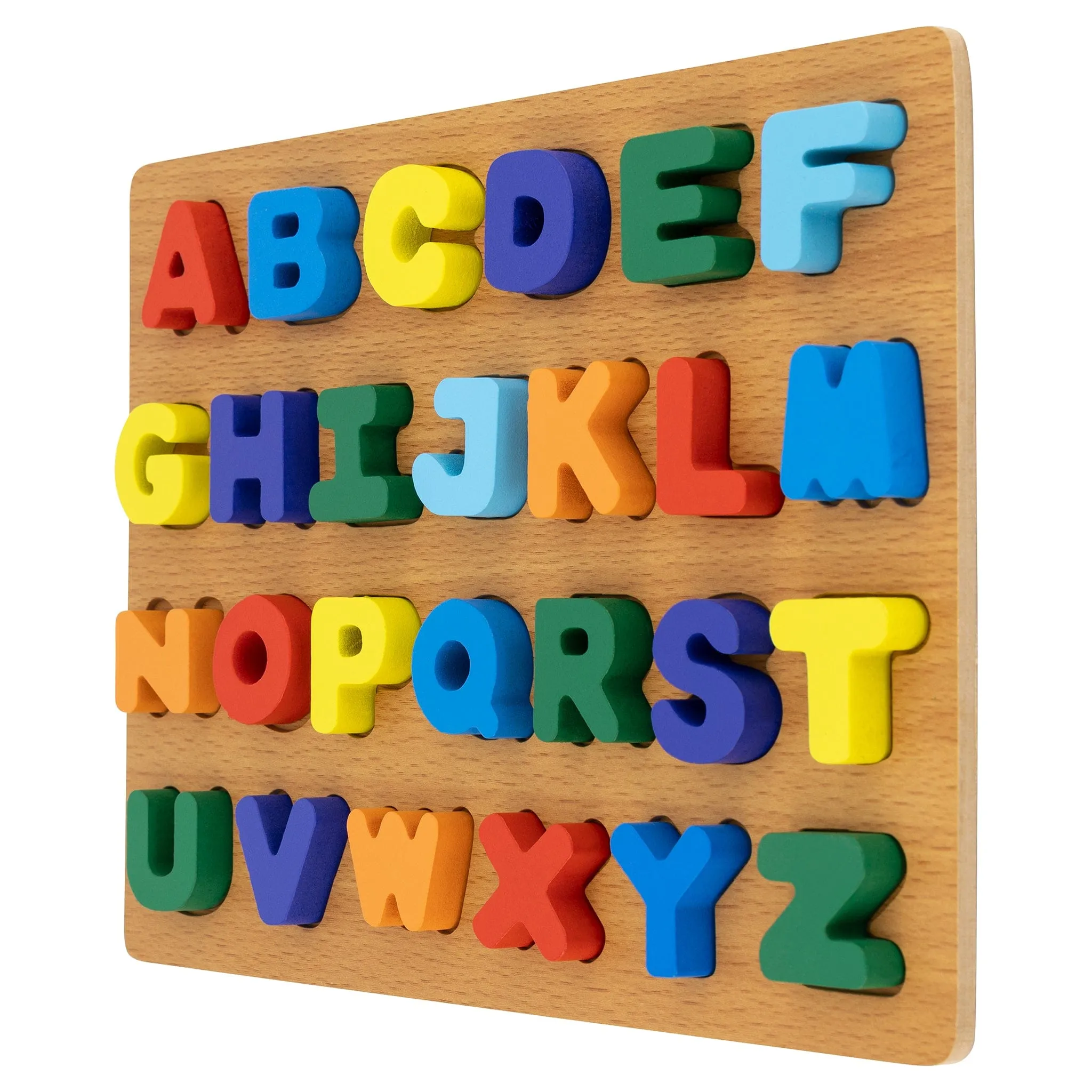 Wooden Chunky Letter Alphabet Set - 30 x 22.5 x 2cm