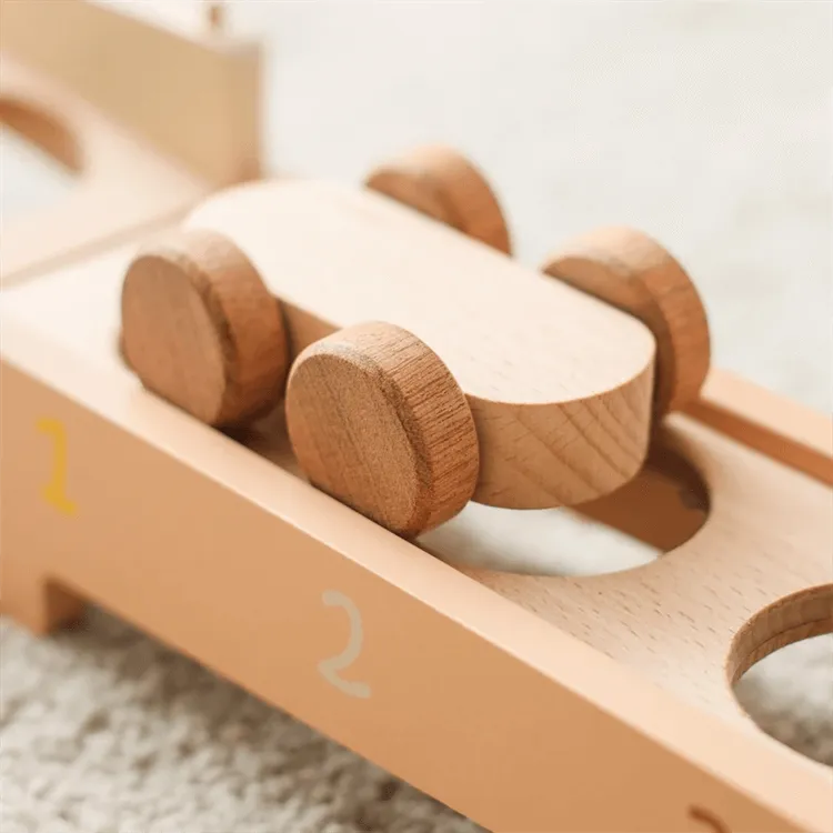 Wooden Knocking Running Ball Track Toy